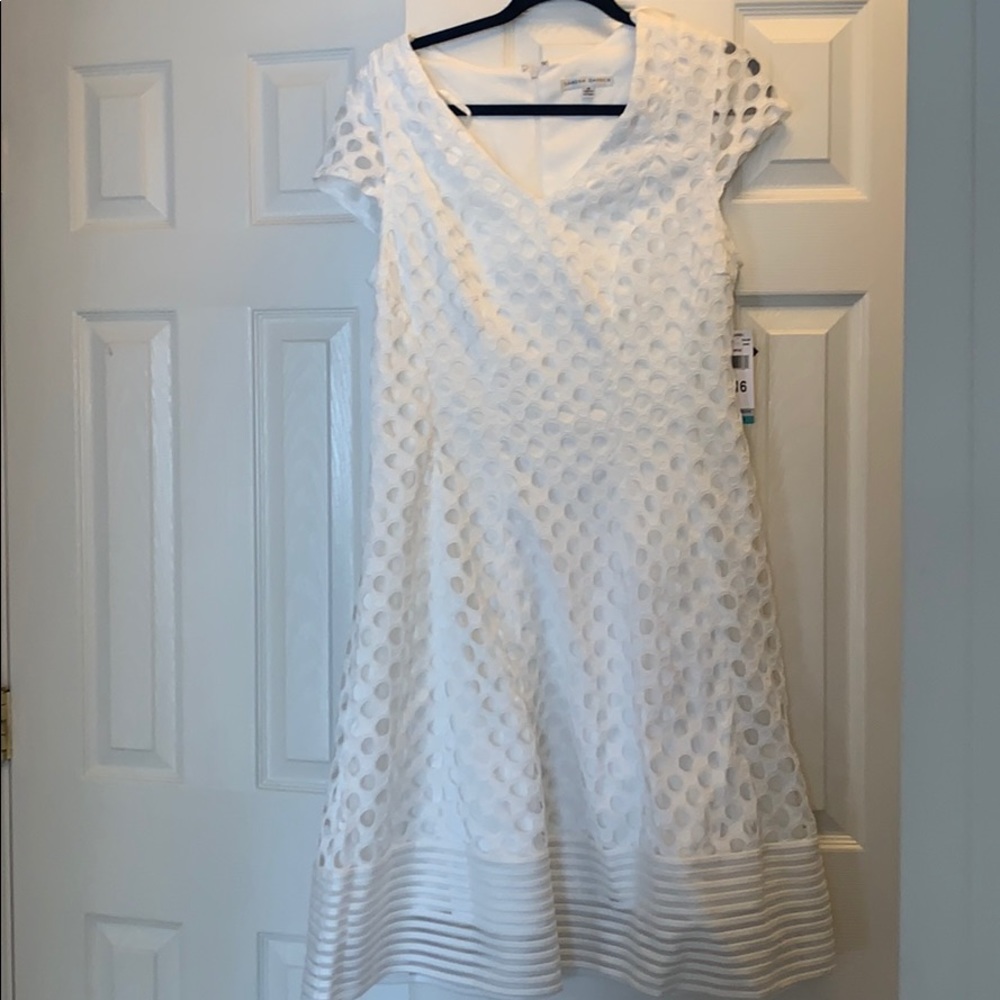 Sandra Darren White Dress